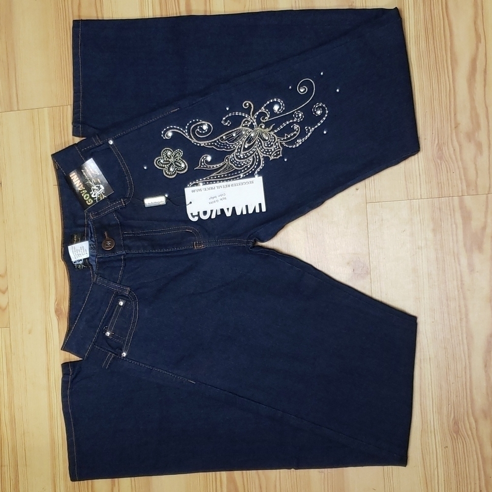 NWT size 1 Dark Demin Comfy Mid Rise Jeans